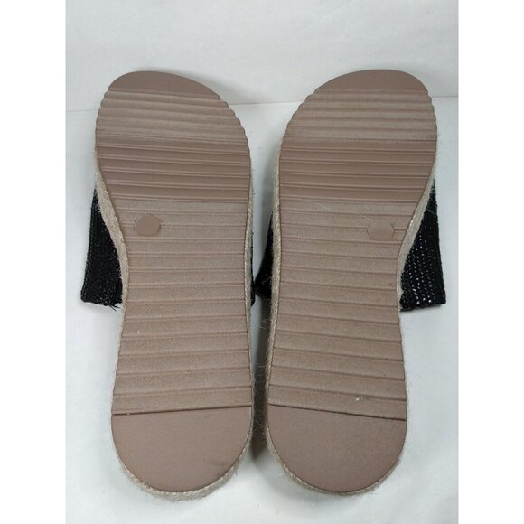 BELLA VITA Satara Women’s Size 9 W Sandals Black Espadrille Slip On Woven - Picture 6 of 8